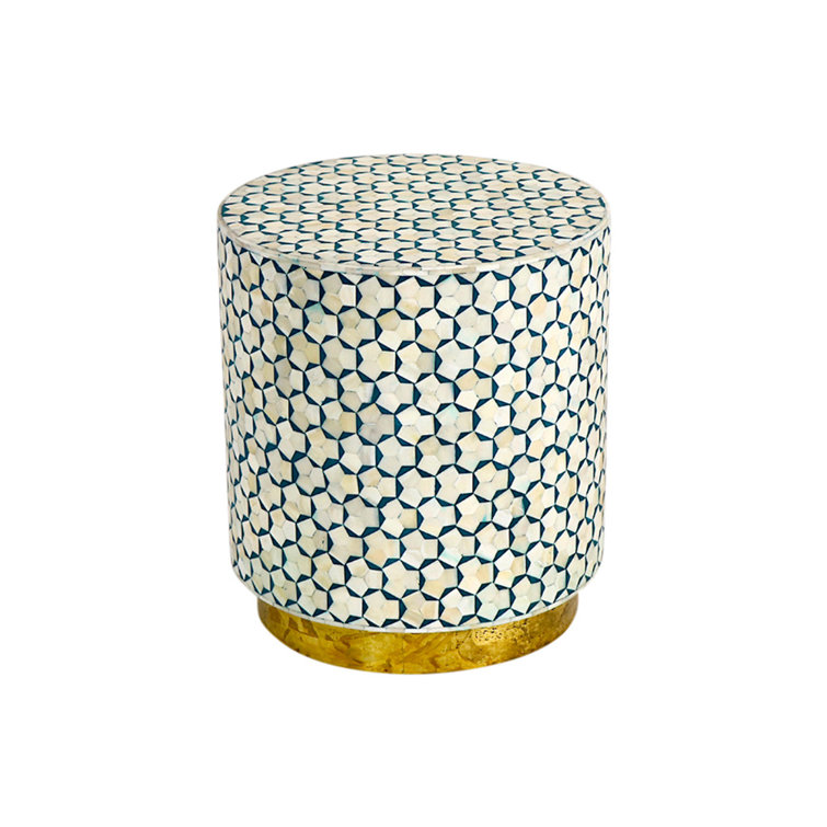 Sheherazade Home 20'' Tall Drum End Table Wayfair